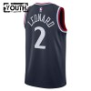 Dres Los Angeles Clippers Kawhi Leonard Nike 2024-25 Icon Edition Navy Swingman - Dječji